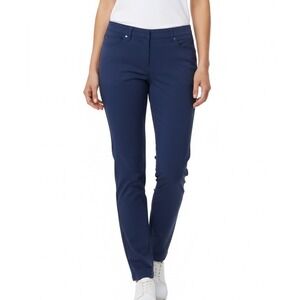 Peter Millar Navy Blue Women's Golf Pants 12 100% Polyester Athleisure‎ Casual